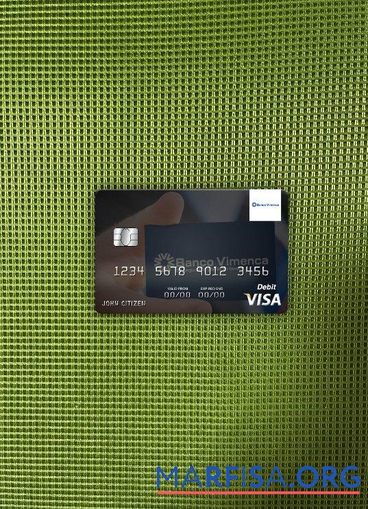 Downloadable Dominican Republic Banco Vimecan visa debit card photolook front download for verification